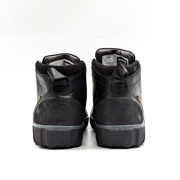 Bogs Men Casual Chukka Black Leather Lace-up Waterproof Ankle Boots size 11.5 - Picture 5 of 8